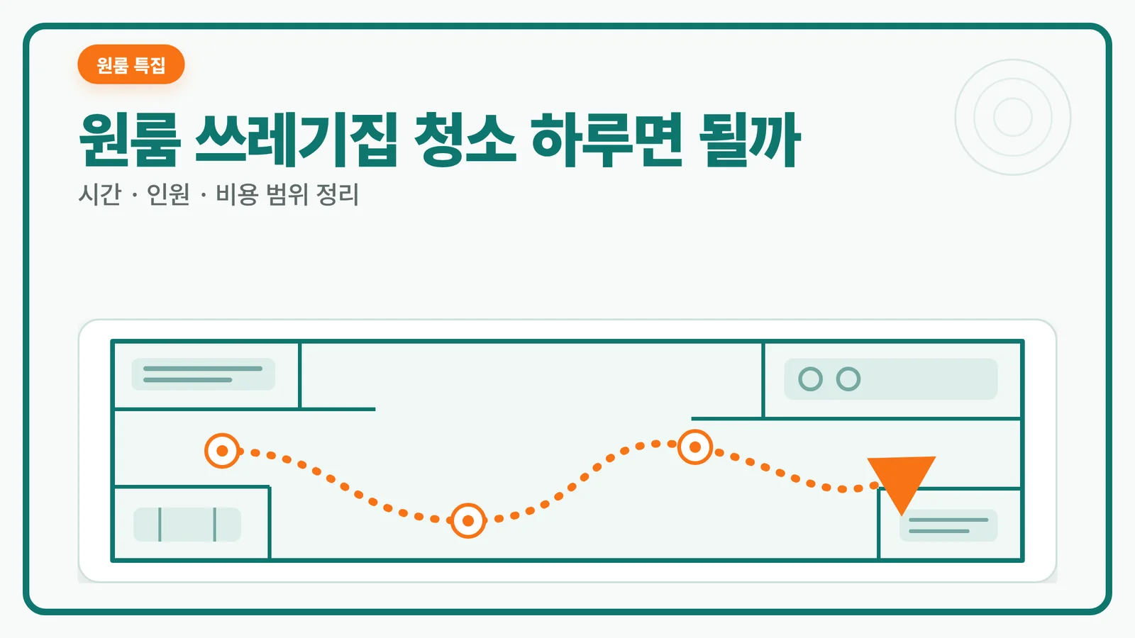 원룸 쓰레기집 청소
